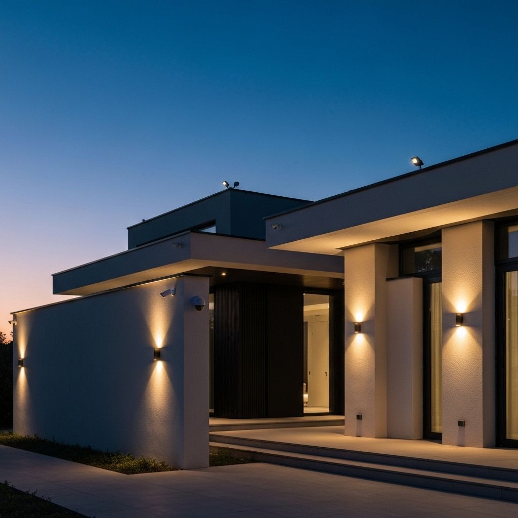 Luxury home with advanced security